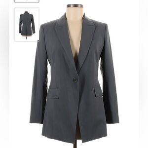 Theory Etiennette Blazer - Dark Cement - Size 6